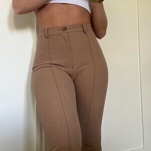 SHEIN Women's Khaki and Brown Trousers